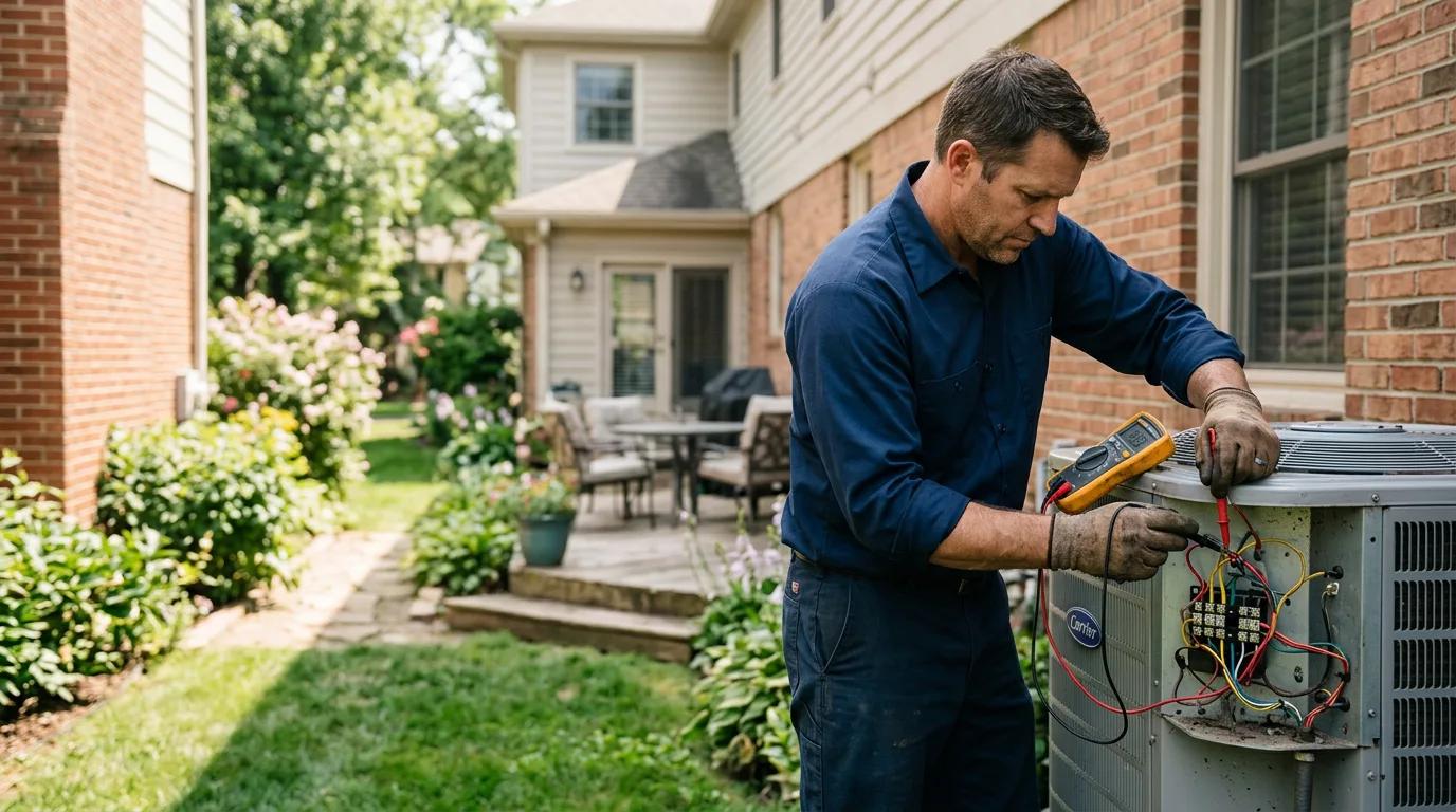 HVAC technician working near Milford, PA
